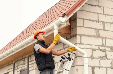 Pose et remplacement de gouttières à Concressault